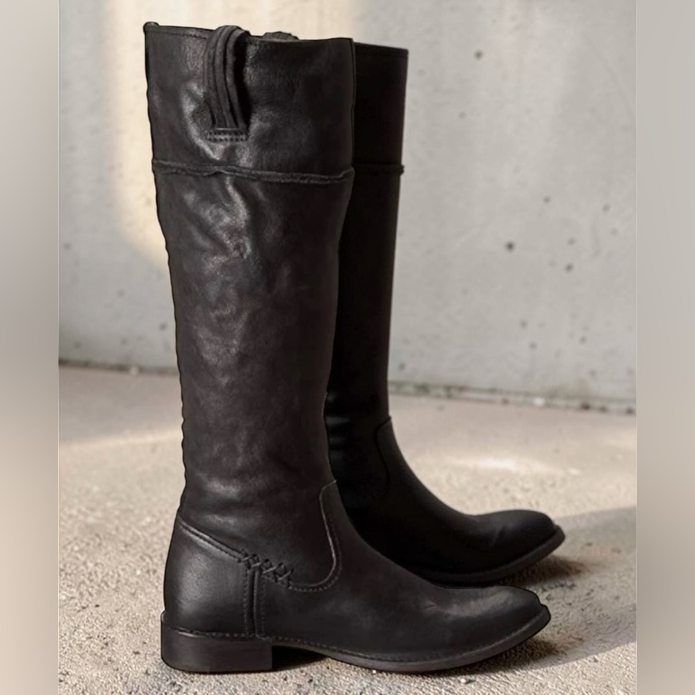 Frye Shirley Artisan Knee High Black Boots. Size 7.5. Comes With Box and Tags. - Picture 3 of 12